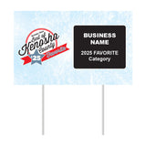 Double-Sided Yard Sign w/ Stake