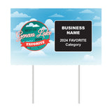 Double-Sided Yard Sign w/ Stake