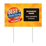 Double-Sided Yard Sign w/ Stake