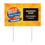 Double-Sided Yard Sign w/ Stake